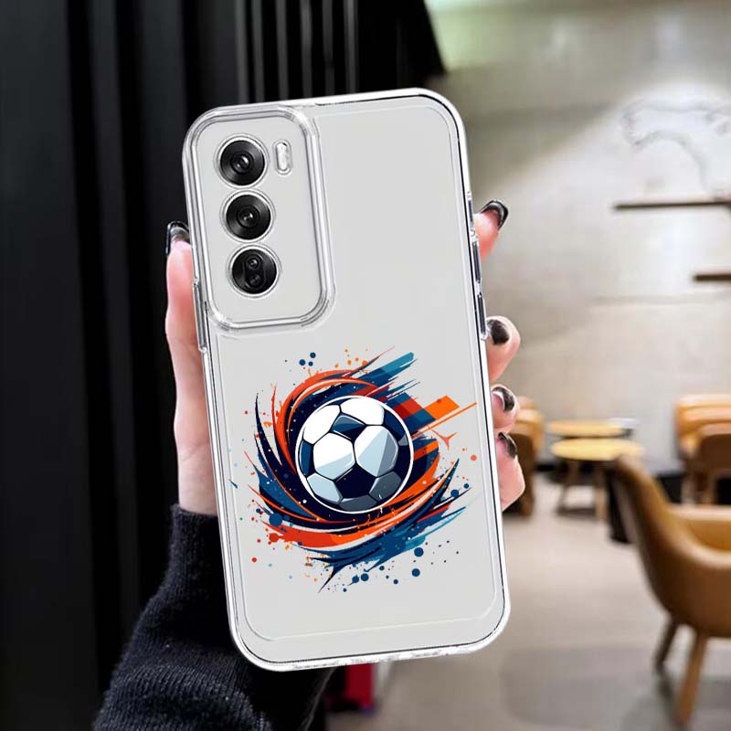 Football Art Pattern Phone Cas - Oppo A78 recension och pris