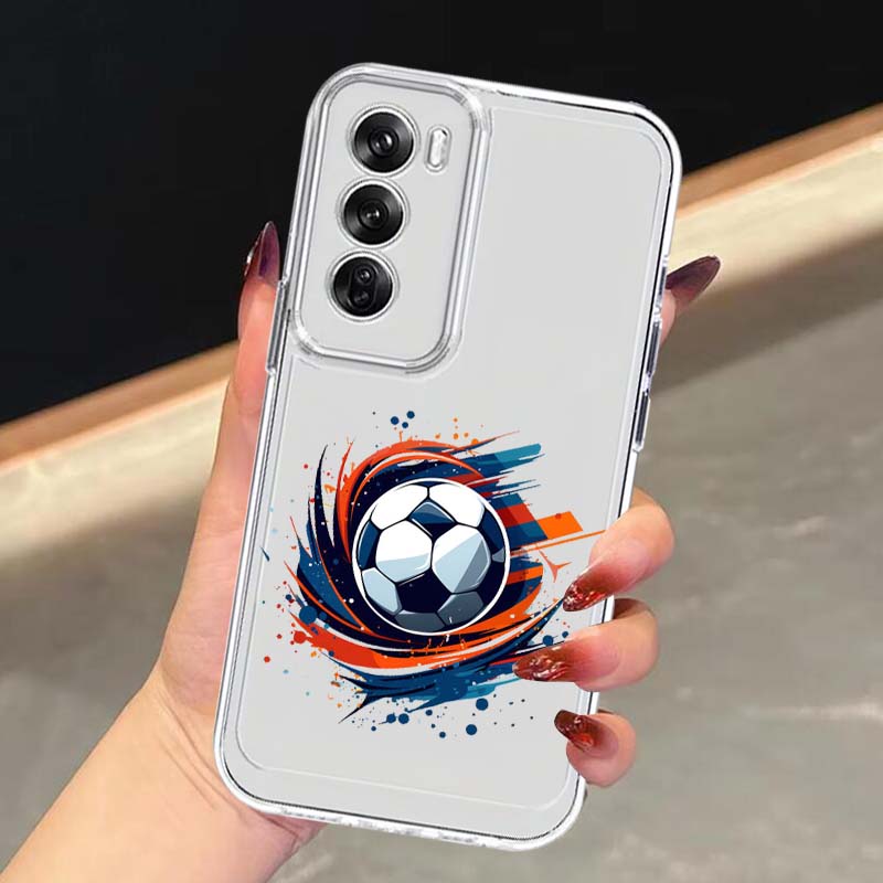 Football Art Pattern Phone Cas - Oppo A78 recension och pris