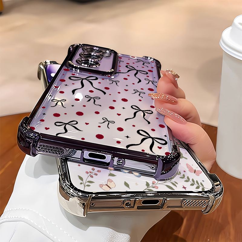 Pink Butterfly Floral Leaf Pri - Oppo Reno 12 recension och pris