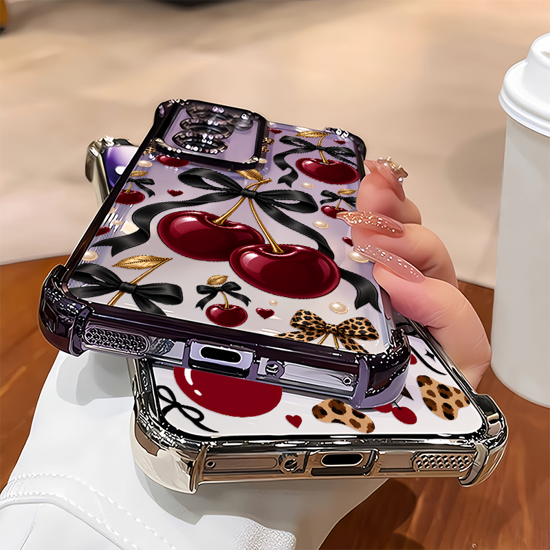 Luxury Wine Red Cherry Leopard - Oppo Reno 12 recension och pris